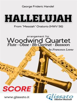 cover image of Hallelujah--Woodwind Quartet (score)